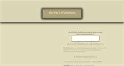 Desktop Screenshot of mitchelsplatemate.com